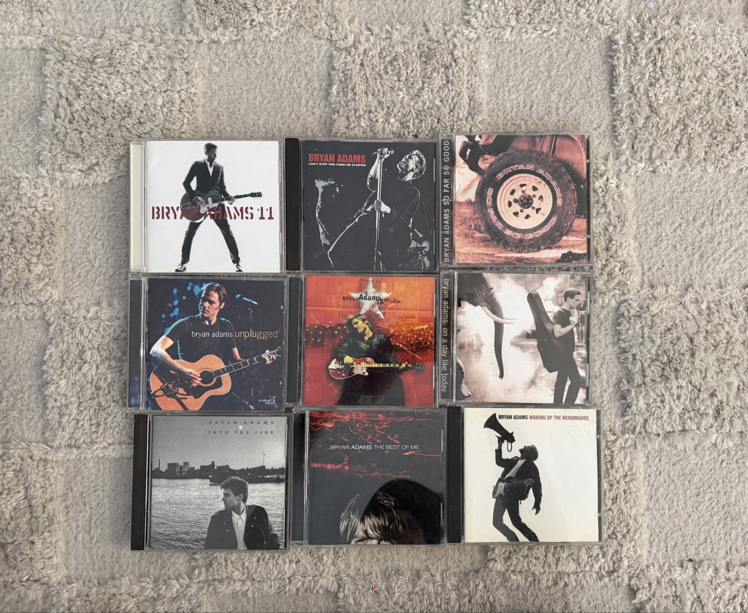 Bryan Adams Lot of 9 CDs