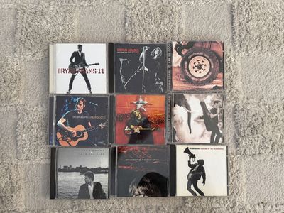 Bryan Adams Lot of 9 CDs