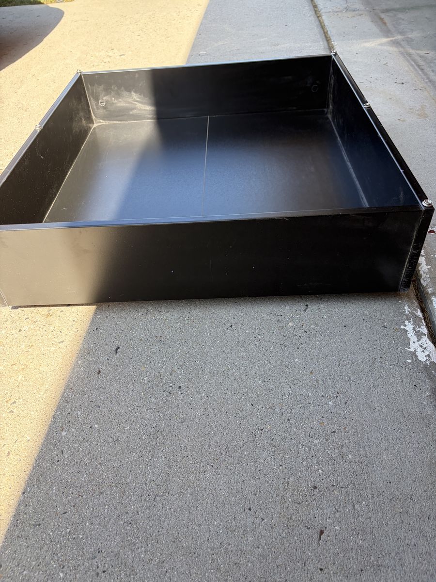 Under Bed Storage Bin Organizer Container Black Plastic Rolling with Cover