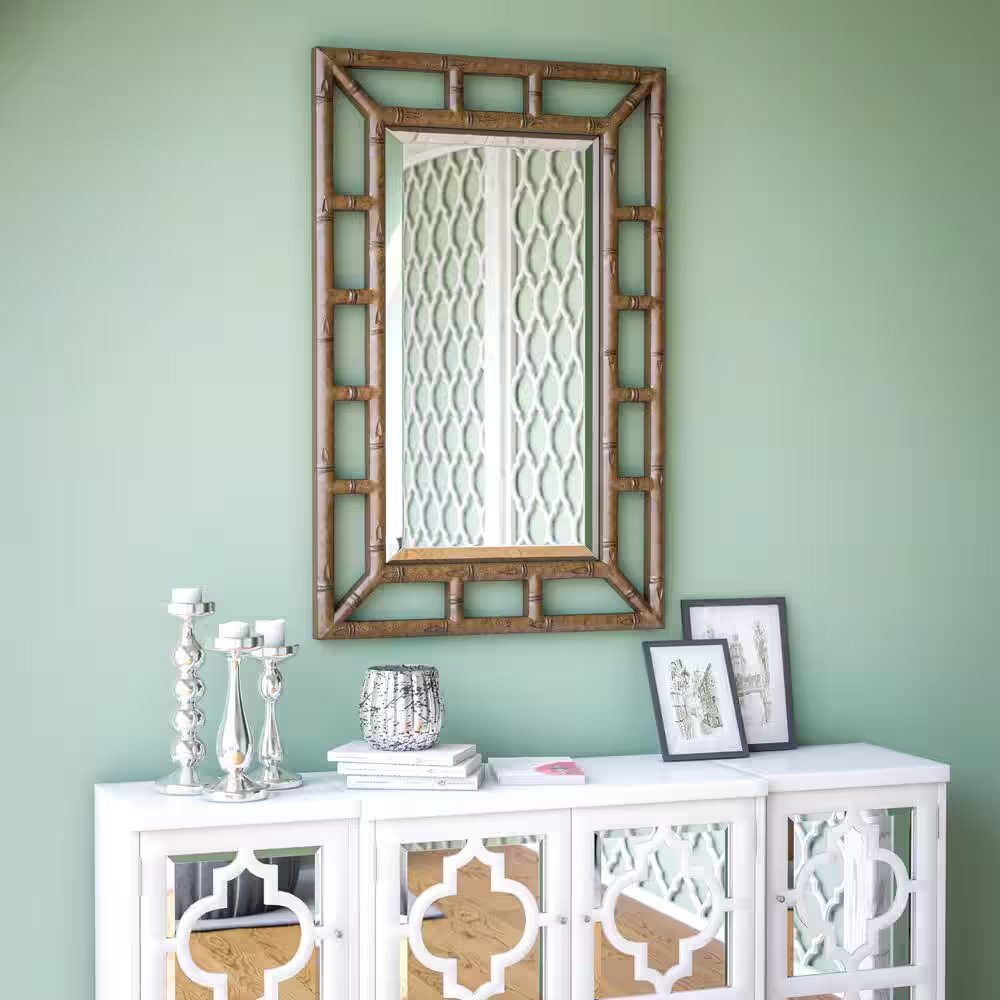 Medium Rectangle Brown Mirror (26x40)