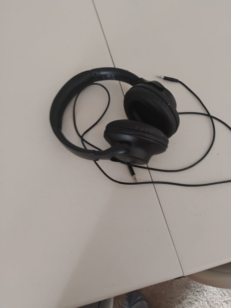 Black Wired Over-Ear Headphones