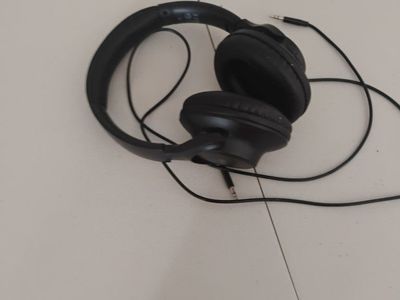 Black Wired Over-Ear Headphones