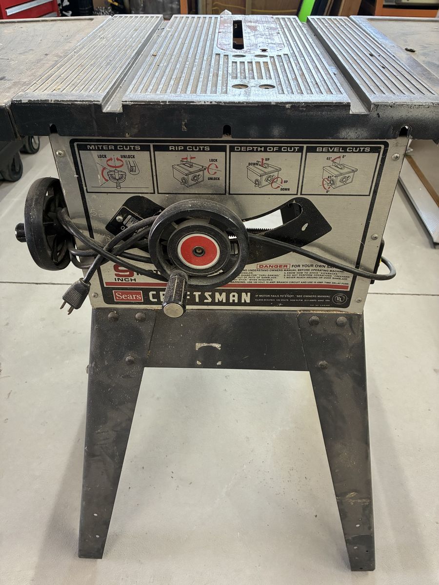 Craftsman 10 Inch Table Saw 