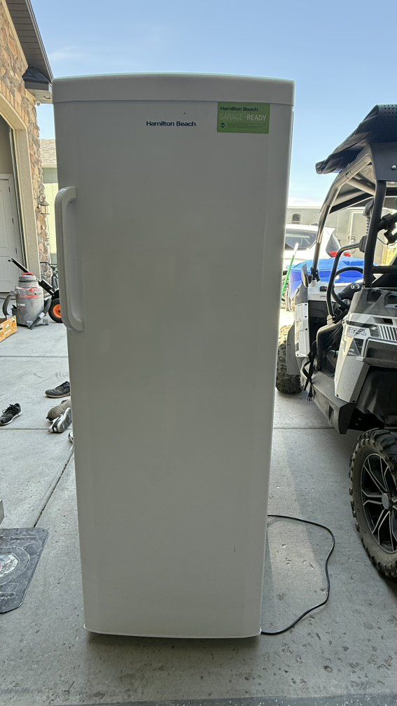 Hamilton upright 11 cubic freezer.