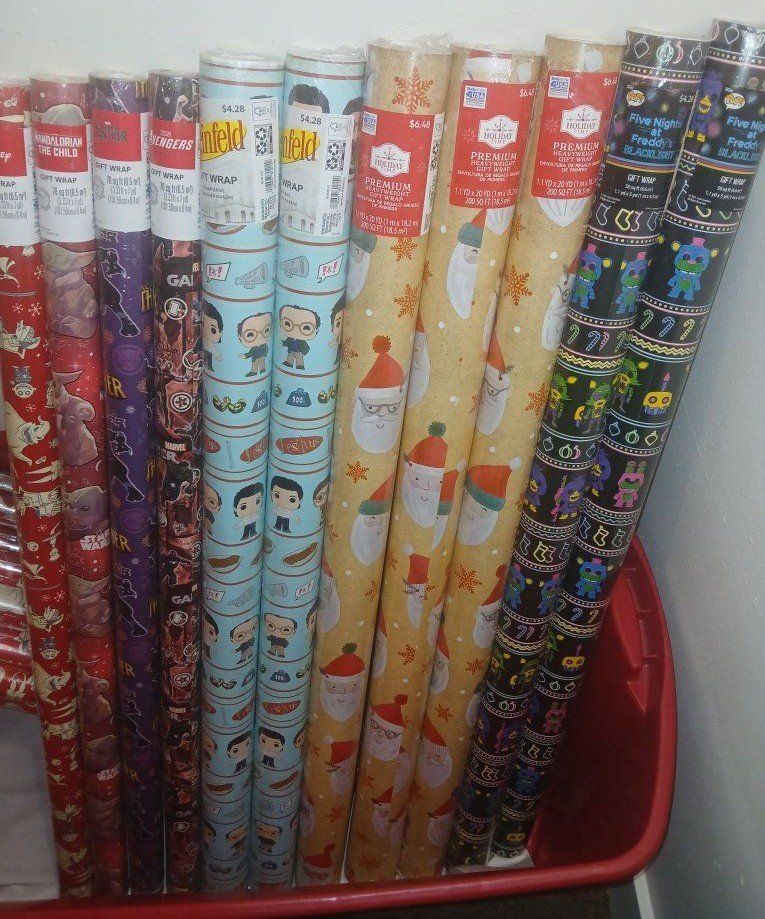 wrapping paper.