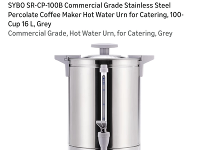 Commercial grade water urn/coffee maker