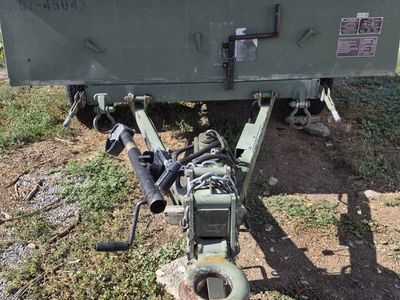 Military Style Cargo Utility Trailer with Pintle Hitch and Leaf Spring Suspension