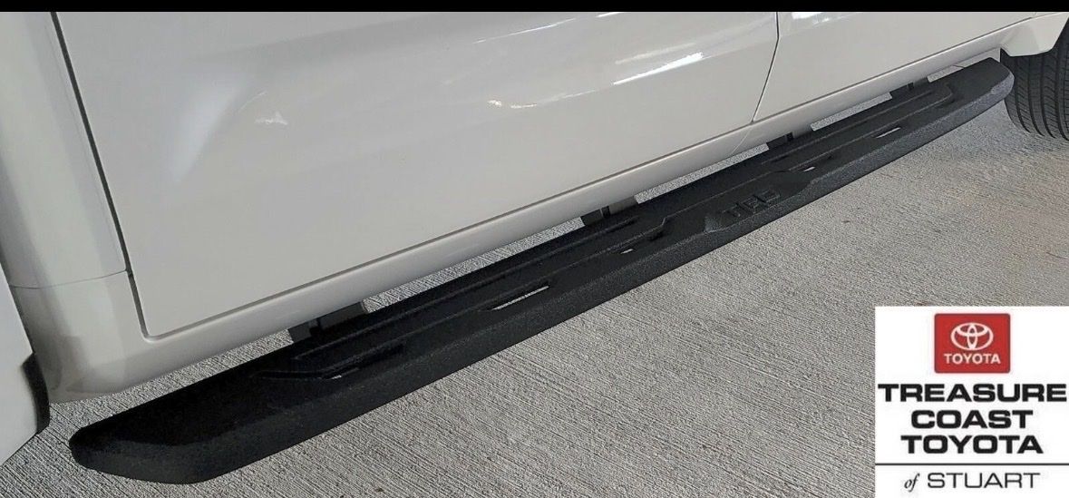Brand New Toyota OEM Tundra TRD Cast Aluminum Running Boards — 2022–2026 Tundra CrewMax/Double Cab Take-Offs”