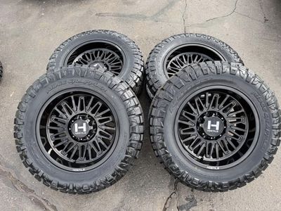 New 35x12.50r20 Nitto Ridge Grappler Gloss Black Hostile Rampage H143 8x180 2011+ Chevrolet Silverado 2500 3500 Duramax 8 lug