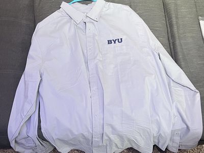 BYU Long Sleeve Collard Shirt 2XL