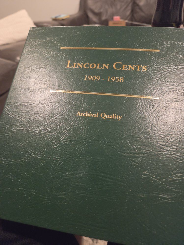 Lincoln Cents Coin Album 1909-1958 Archival Quality - Green Collector's Book