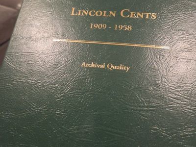 Lincoln Cents Coin Album 1909-1958 Archival Quality - Green Collector's Book