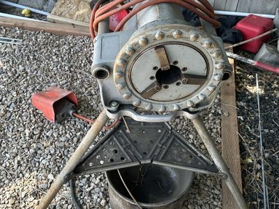 RIDGID 300 Pipe Threader Machine with Dies and Cutter - Industrial Grade, Works Great