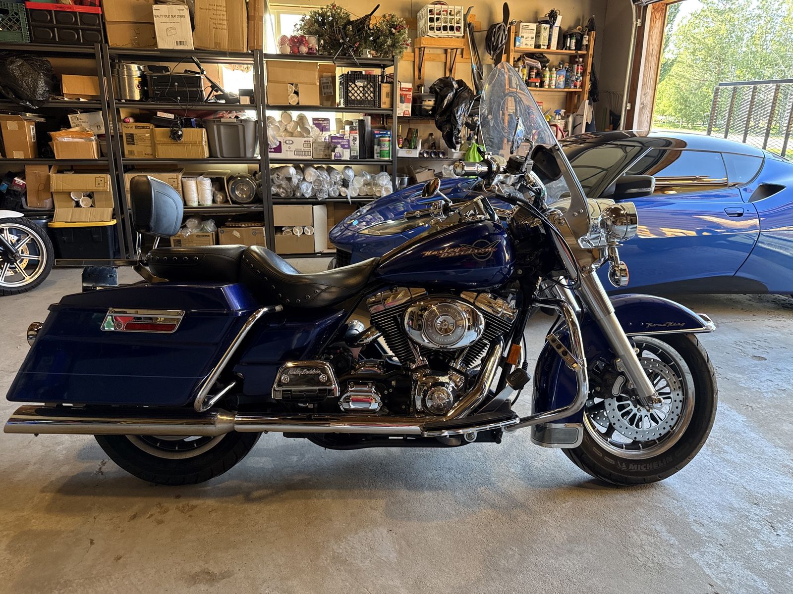 2006 Harley-Davidson Road King FLHR - Blue - Mustang Seat, New Battery, Throttle Lock