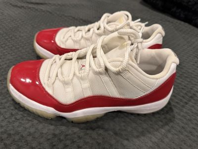 Jordan 11 Retro Low Cherry (2015) Red/White Men's Sneakers - Size 8.5