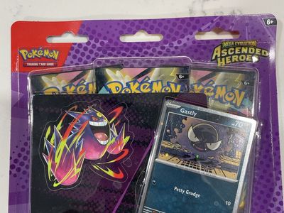 Pokemon TCG Mega Evolution Ascended Heroes Tech Sticker Collection Gastly