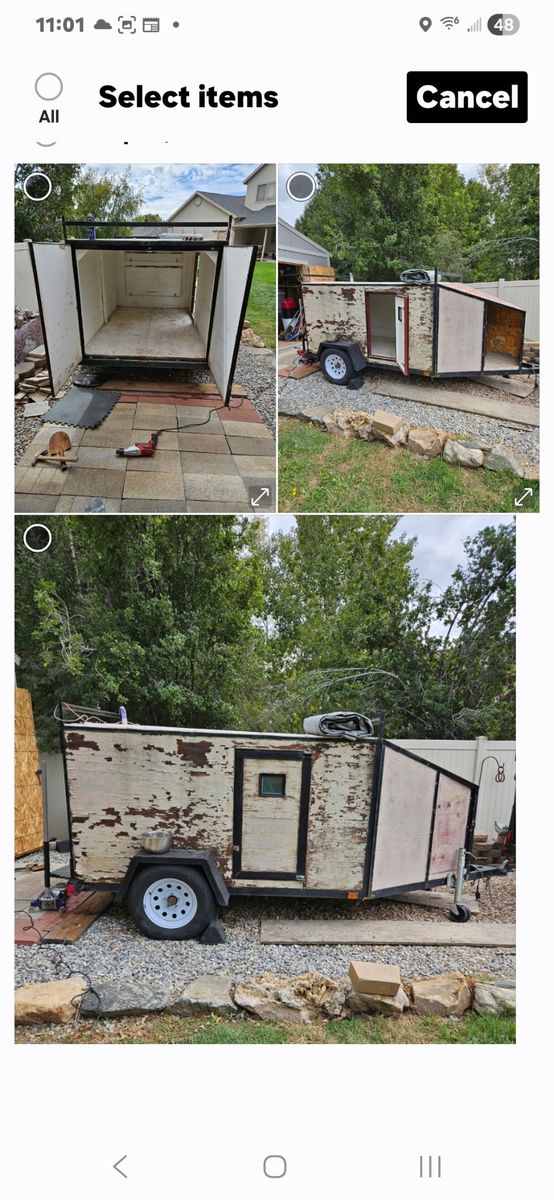 Utility Cargo Trailer - Enclosed, Single Axle, Project Ready