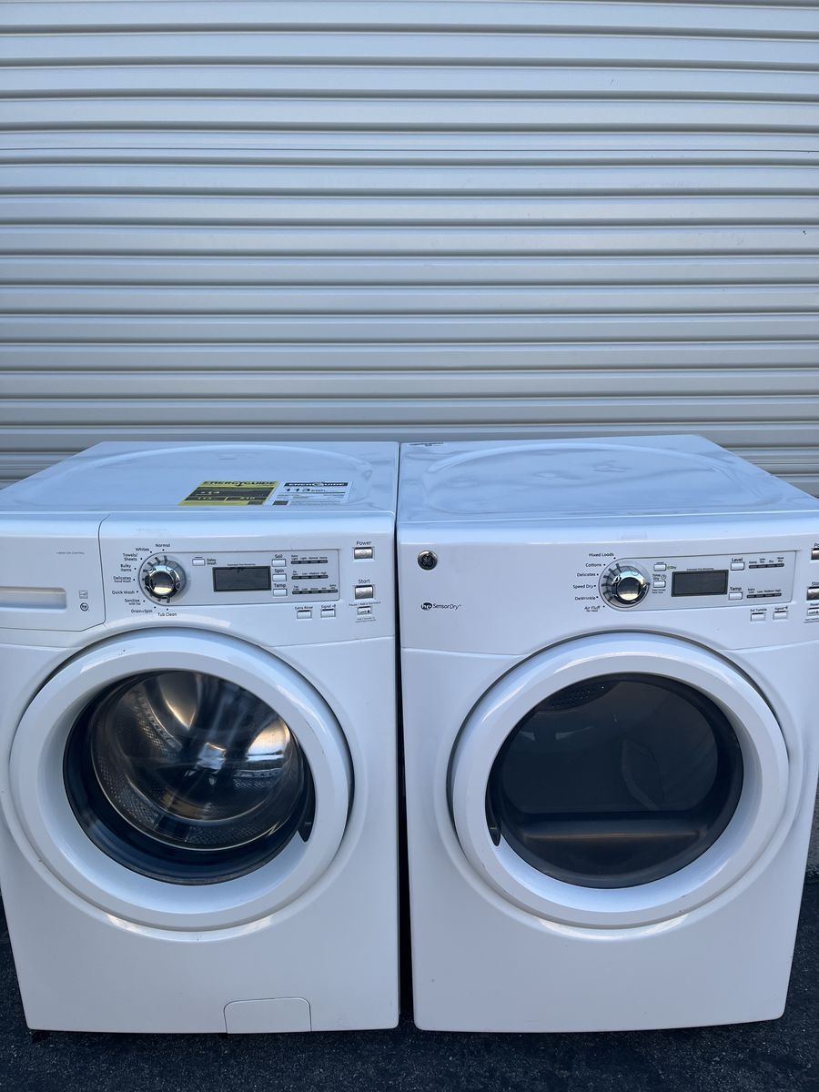 Stackable GE Washer & Electric Dryer, Free Delivery.