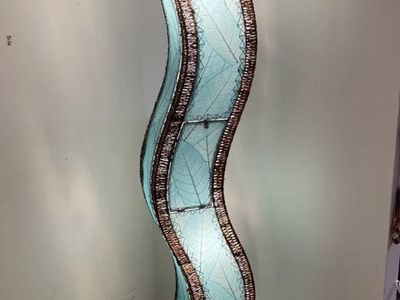 Handmade Dried Leaf Lamp