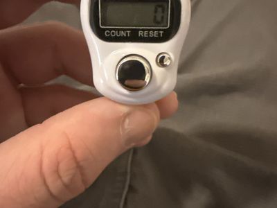 Finger tally counter ring