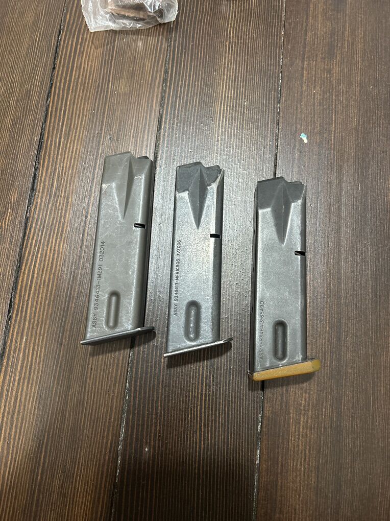 Beretta 92 M9 9mm 15 Round Magazines USGI