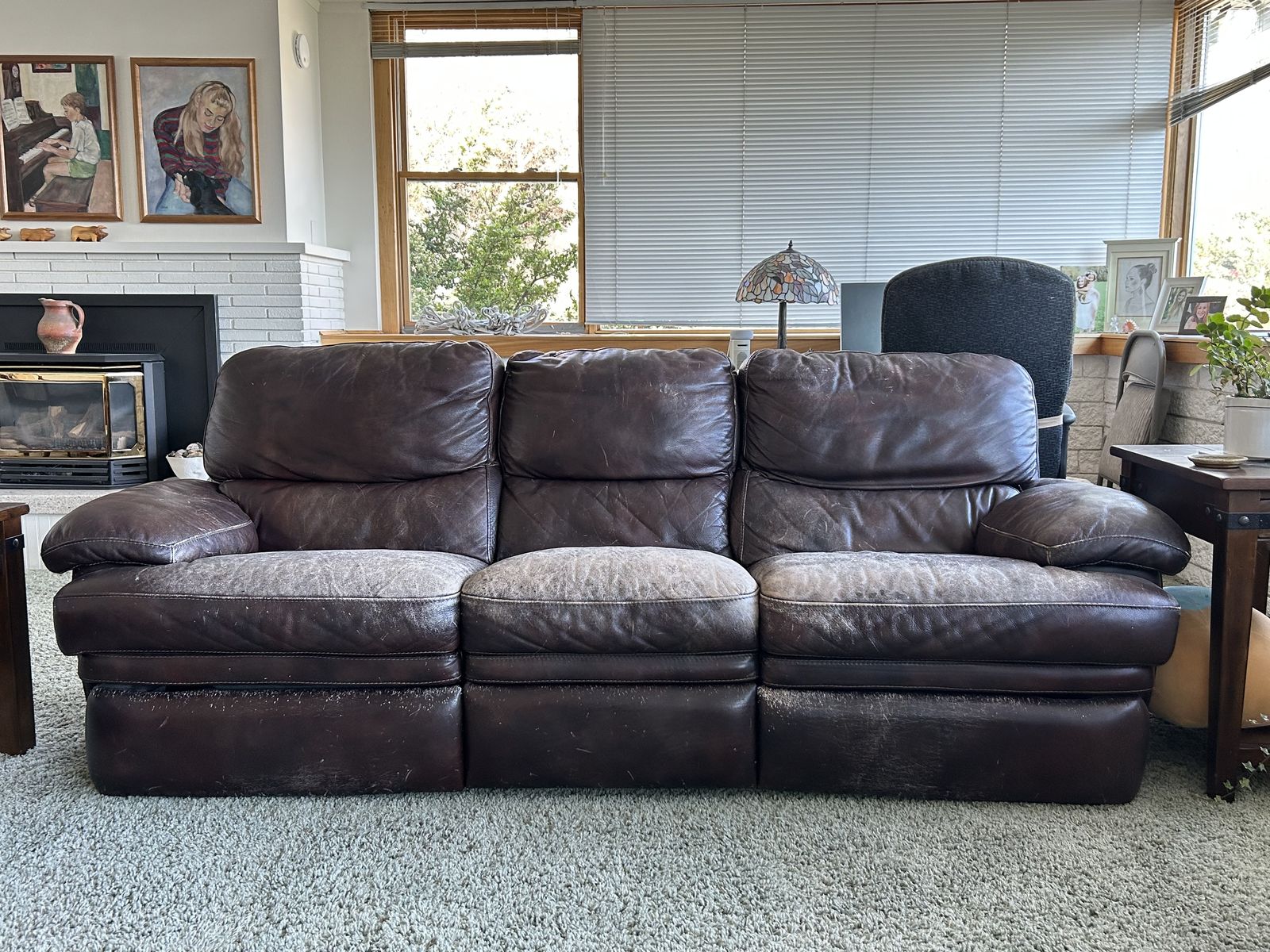 Free leather Reclining Sofas