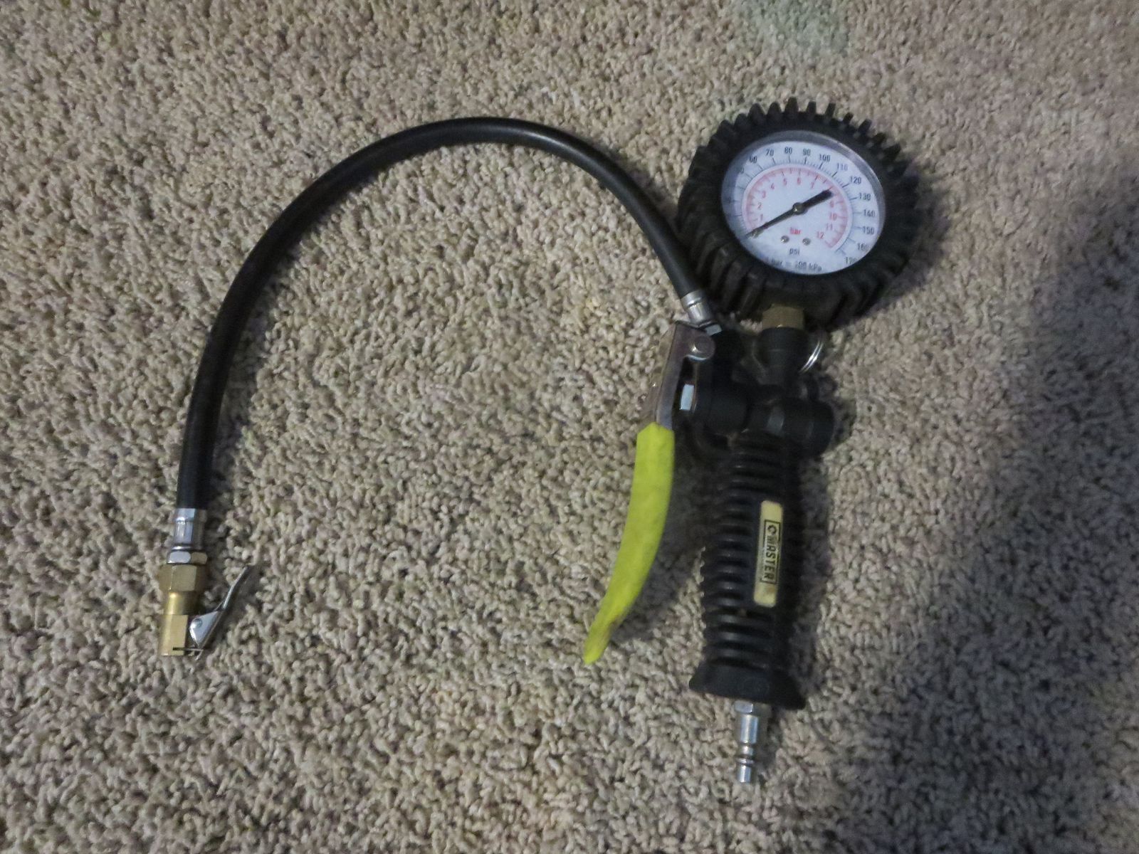 O'Master Tire Inflator with Pressure Gauge, 0-170 PSI