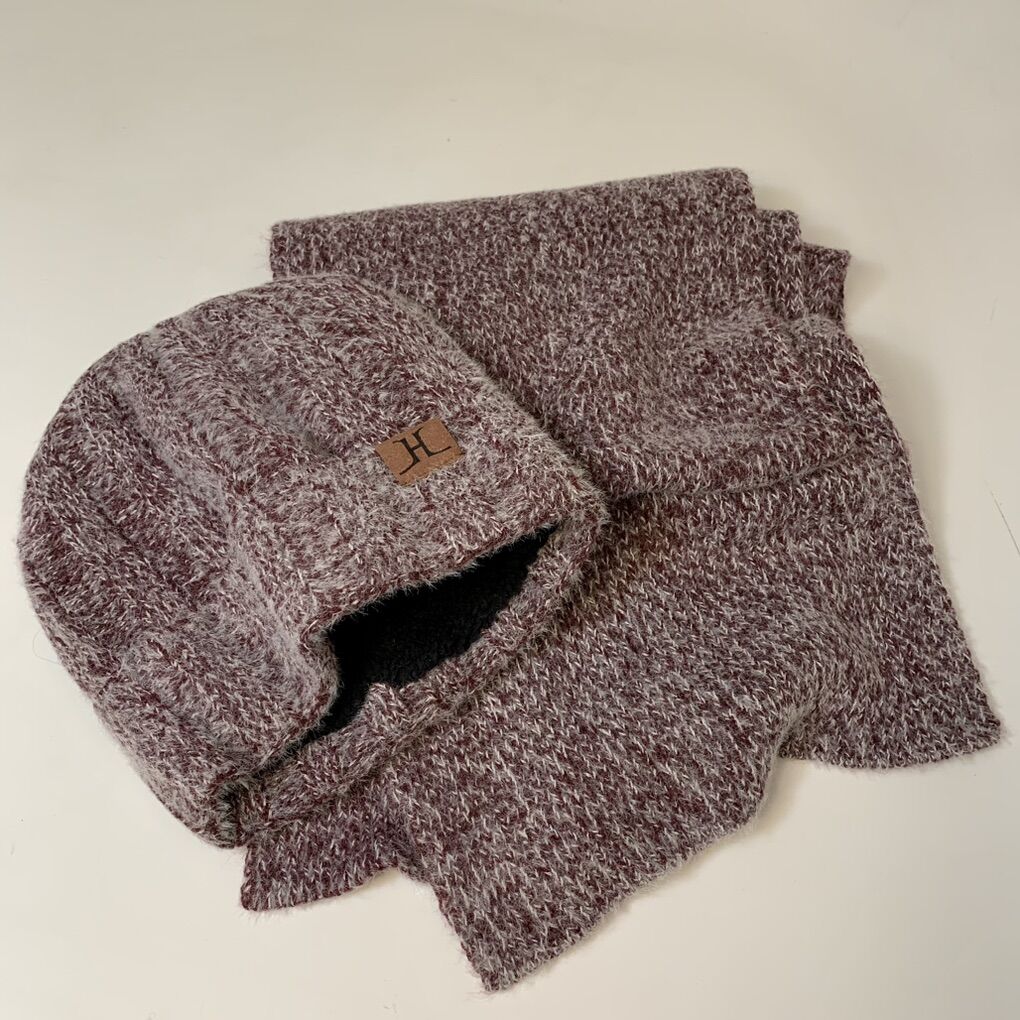 New Super Soft Winter Scarf And Hat Set