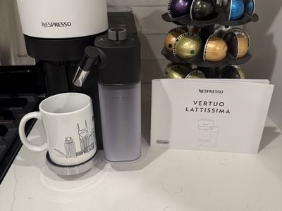 Nespresso Vertuo Lattissima + Pods — Used Only 6 Times