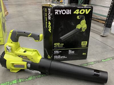RYOBI 40V 120 MPH 450 CFM Cordless Battery Variable-Speed Jet-Fan Leaf Blower (Tool-Only)