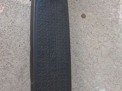 Black Folding Kick Scooter with Red Wheels - Adjustable Height