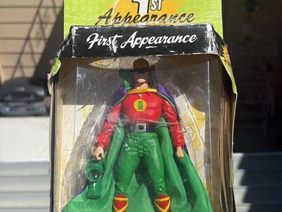 This is a DC Direct First Appearance Series 1 Green Lantern action figure featuring Alan Scott, the original Green Lantern.