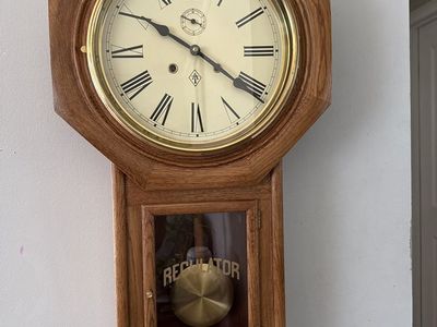Vintage regulator wall Clock