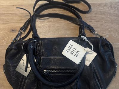 Free people baby Emerson tote black nwt