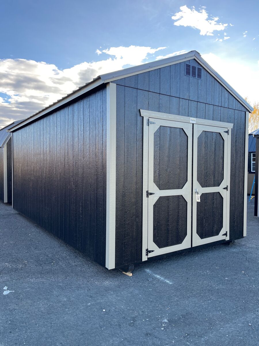 Meet the "Little Black Dress" of backyard storage our 10x20 End Utility Shed!