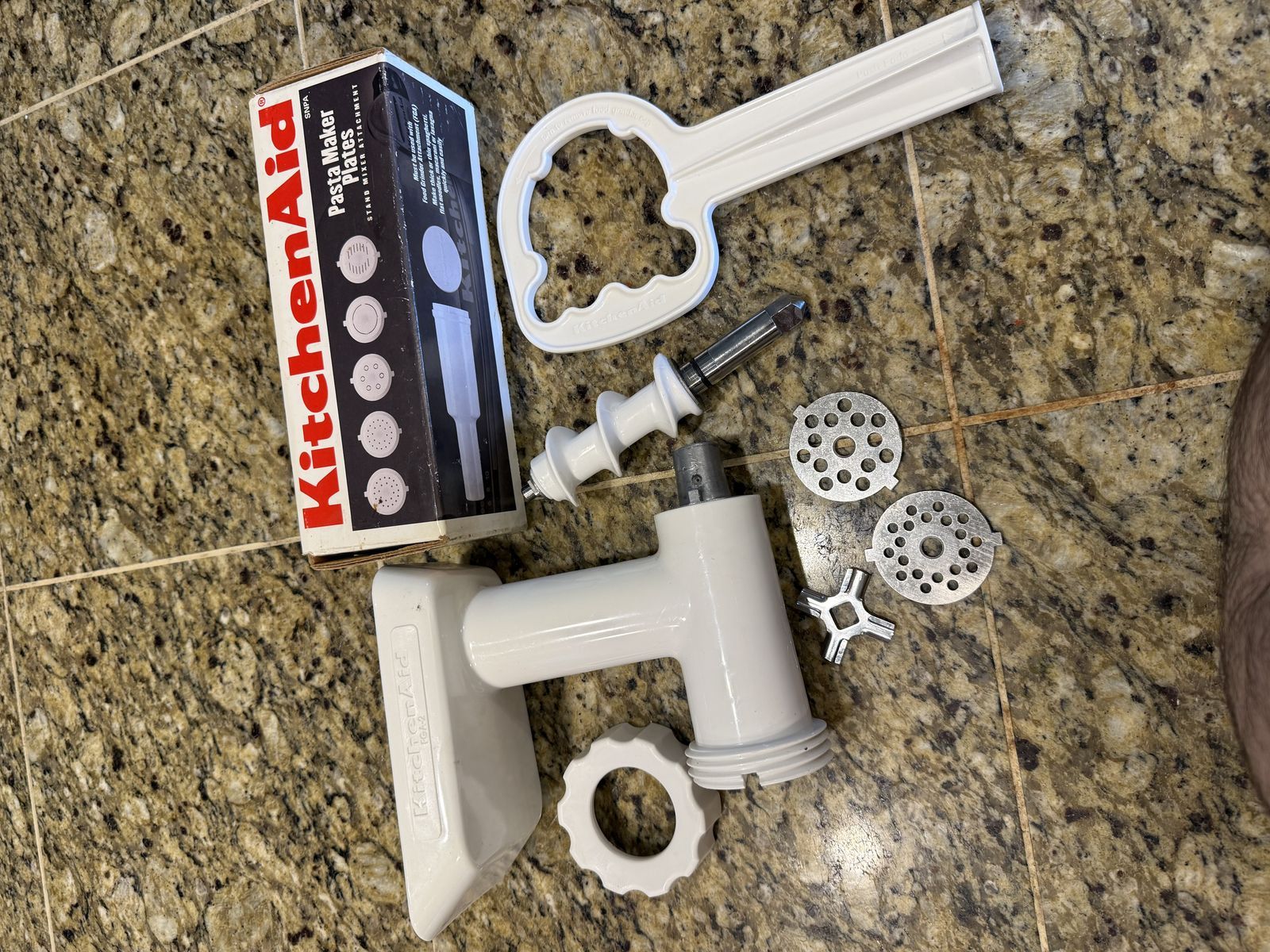 Kitchen Aid Food Grinder with Pasta attachments