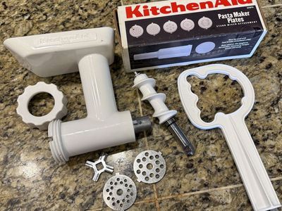 Kitchen Aid Food Grinder with Pasta attachments