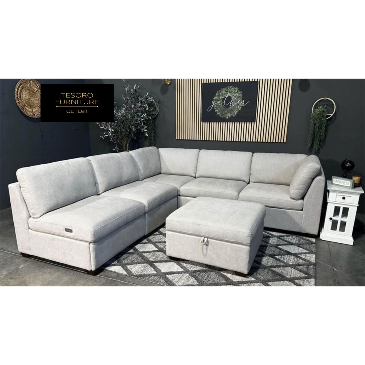 ROCKFORD POWER FOOTREST MODULAR SECTIONAL