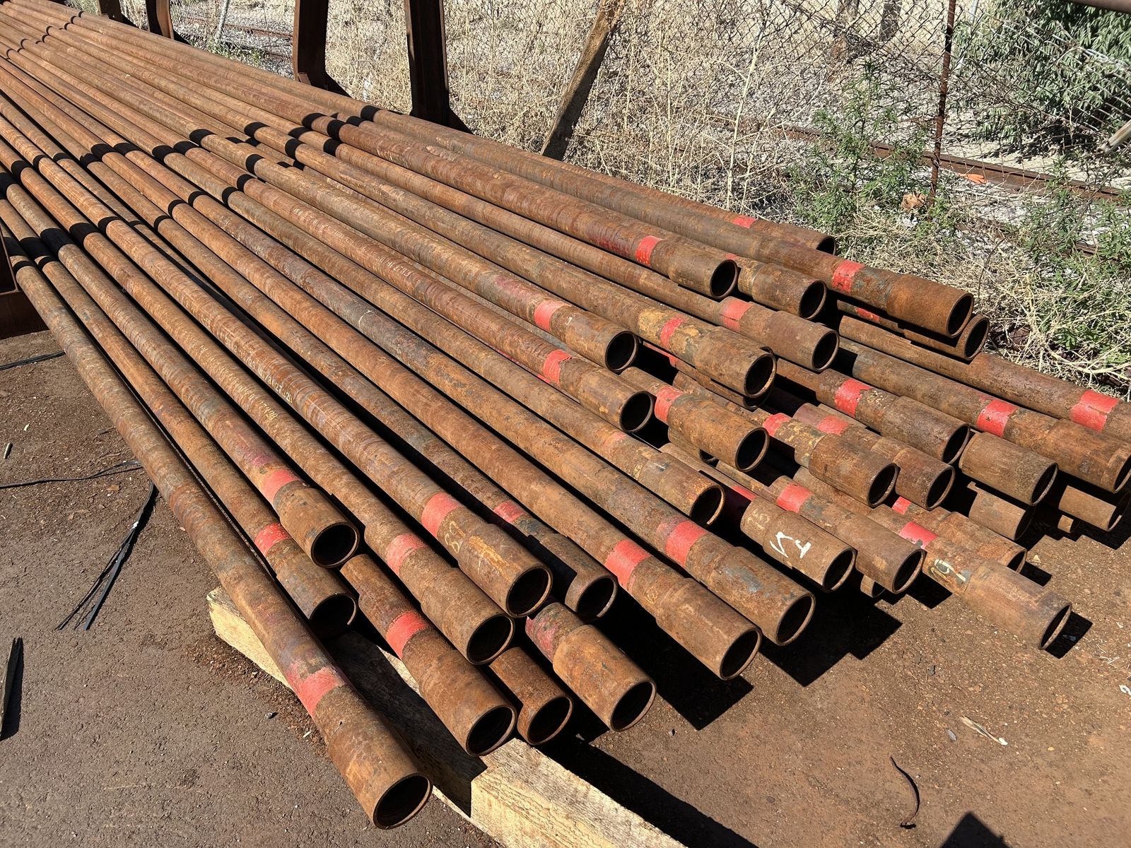ATTN: FENCE BUILDERS! Surplus Steel Pipe 2-7/8" x 6.5# x 31' random lengths- $85.95 each