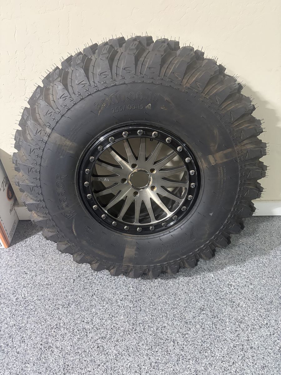 35x10x15 spare tire & beadlock wheel $150