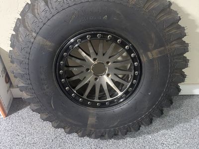 35x10x15 spare tire & beadlock wheel $150
