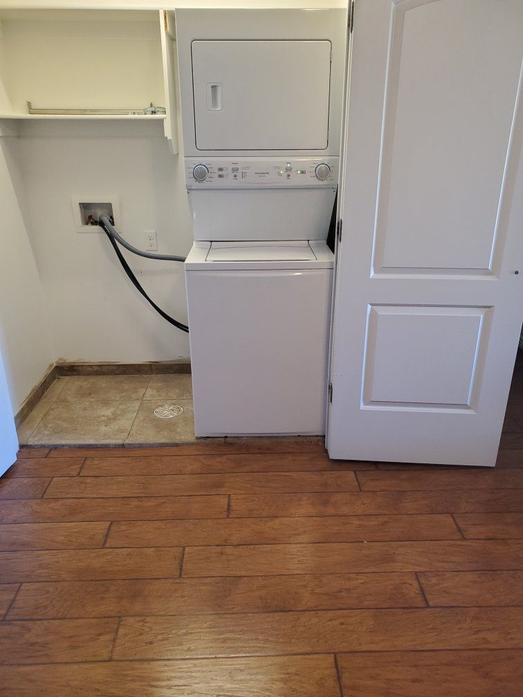 Frigidaire White Stackable Washer Dryer Combo - Electric, Space-Saving Design