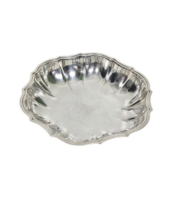 Vintage International Silver Chippendale Silverplate Fluted Serving Bowl 10.5 Inch