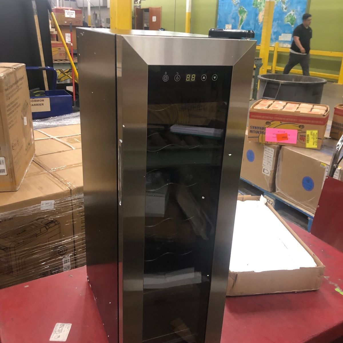 Newair® 12-Bottle 9.9" Stainless Steel Freestanding Wine Fridge