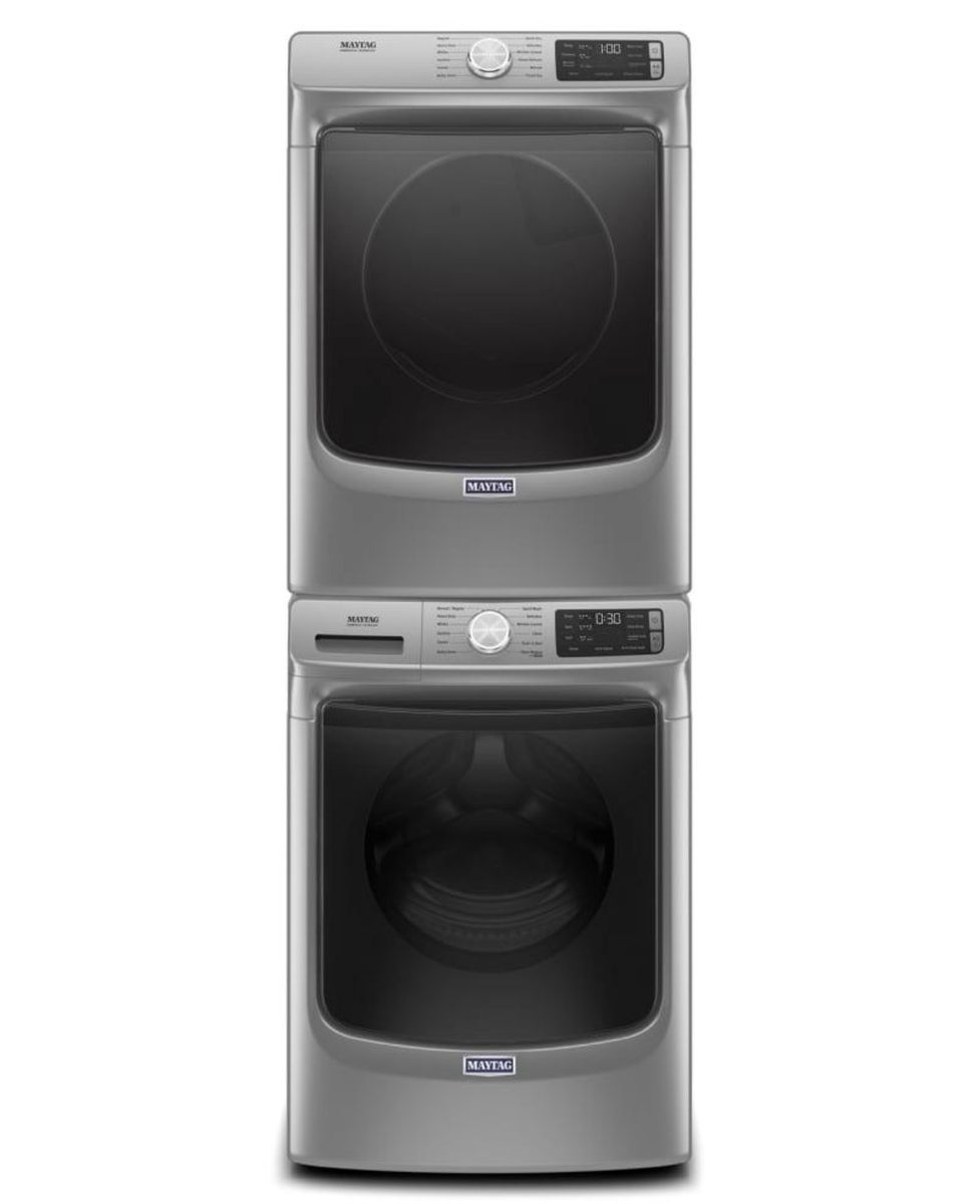 Maytag Front Load Washer & Dryer Set – Stackable – Smart WiFi – Metallic Slate