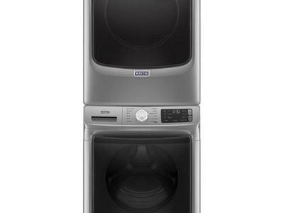 Maytag Front Load Washer & Dryer Set – Stackable – Smart WiFi – Metallic Slate