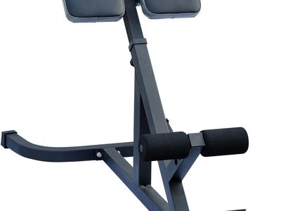 Soozier Adjustable Hyperextension Roman Chair for Back and Abdominal Exercise
