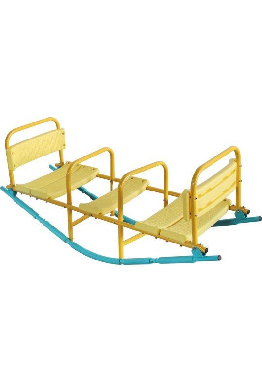 Teeter Totter Kids Used Great Condition  Heavy Duty Metal Rocking Seesaw with Backrests Child Children Toddler daycare kid play