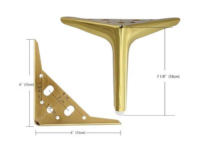 New Gold metal furniture legs - set of eight