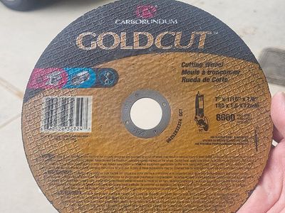 Carborundum Goldcut 7" x 1/16" x 7/8" Metal Cutting Wheel (Pack of 9)